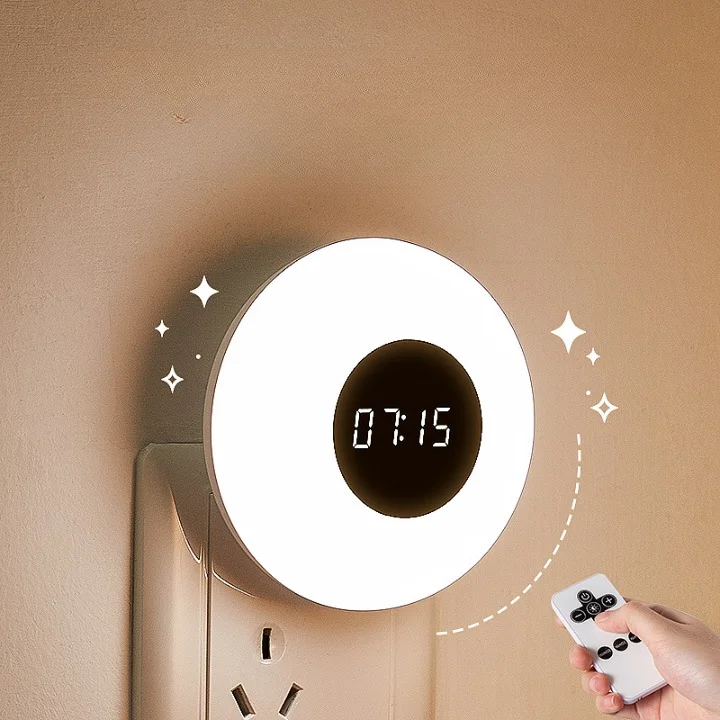 Remote Control Bedroom Baby Feeding Timed Socket Wall Plug Night Lights
