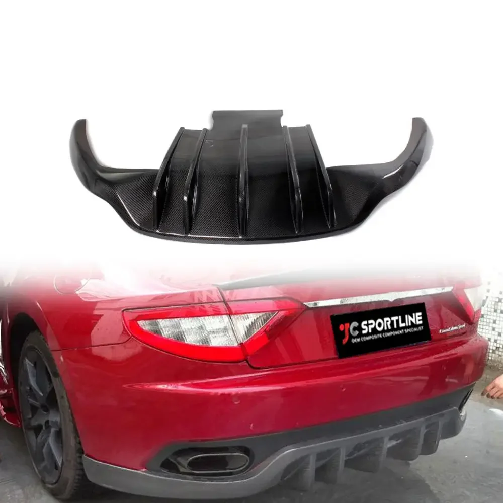 Carbon Fiber Auto Rear Diffuser Down Spoiler For Maserati Gran Turismo GT Convertible 2DOOR