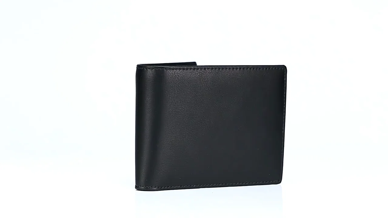 Minimalism Vintage Wallet Card Holder Dark Brown Male Genuine Leather