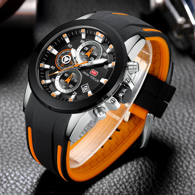 Mini Focus Reloj Cronógrafo Cuadrado Impermeable Para Hombre | Cuotas