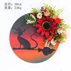 Tournesol rouge rond 30cm
