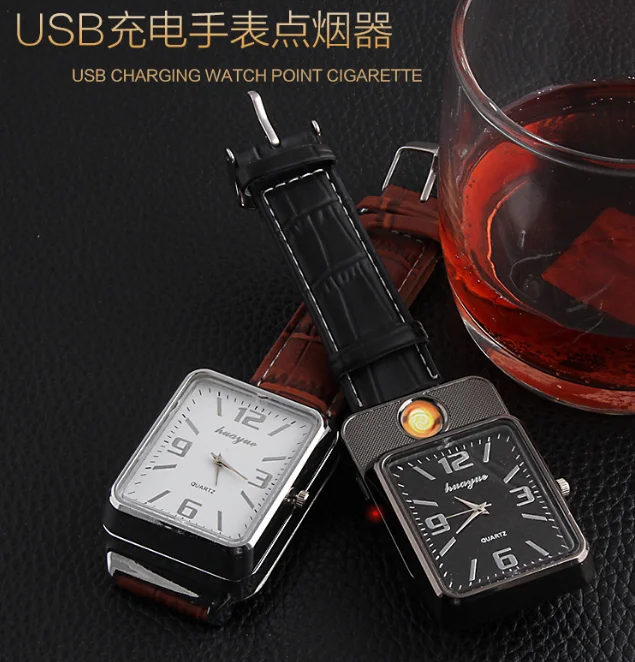 Men Watches Rechargeable USB Lighter Watches Quartz Watch Digital Replace  Heating Wire Windproof Flameless Cigarette Lighte Clock 9470446 From Fgyo,  $24.15 | DHgate.Com