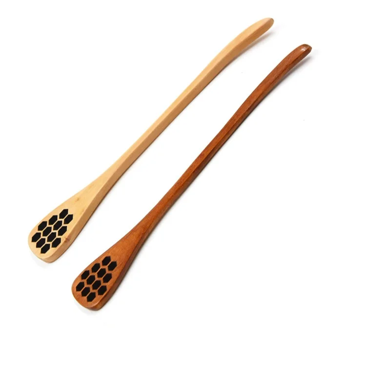 Креативная деревянная ложка для меда