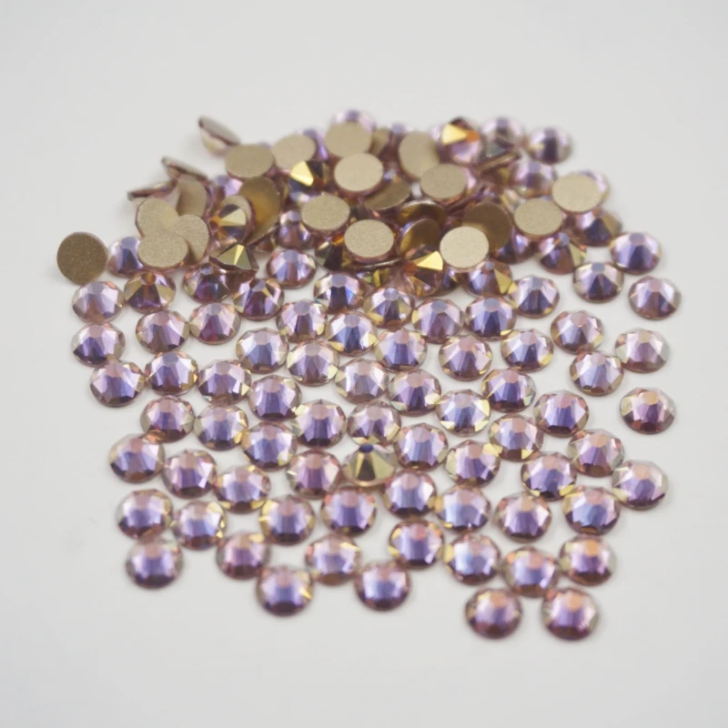 Best quality factory wholesale flatback crystal rhinestones glitter stones non hot fix glass rhinestones for cup decoration