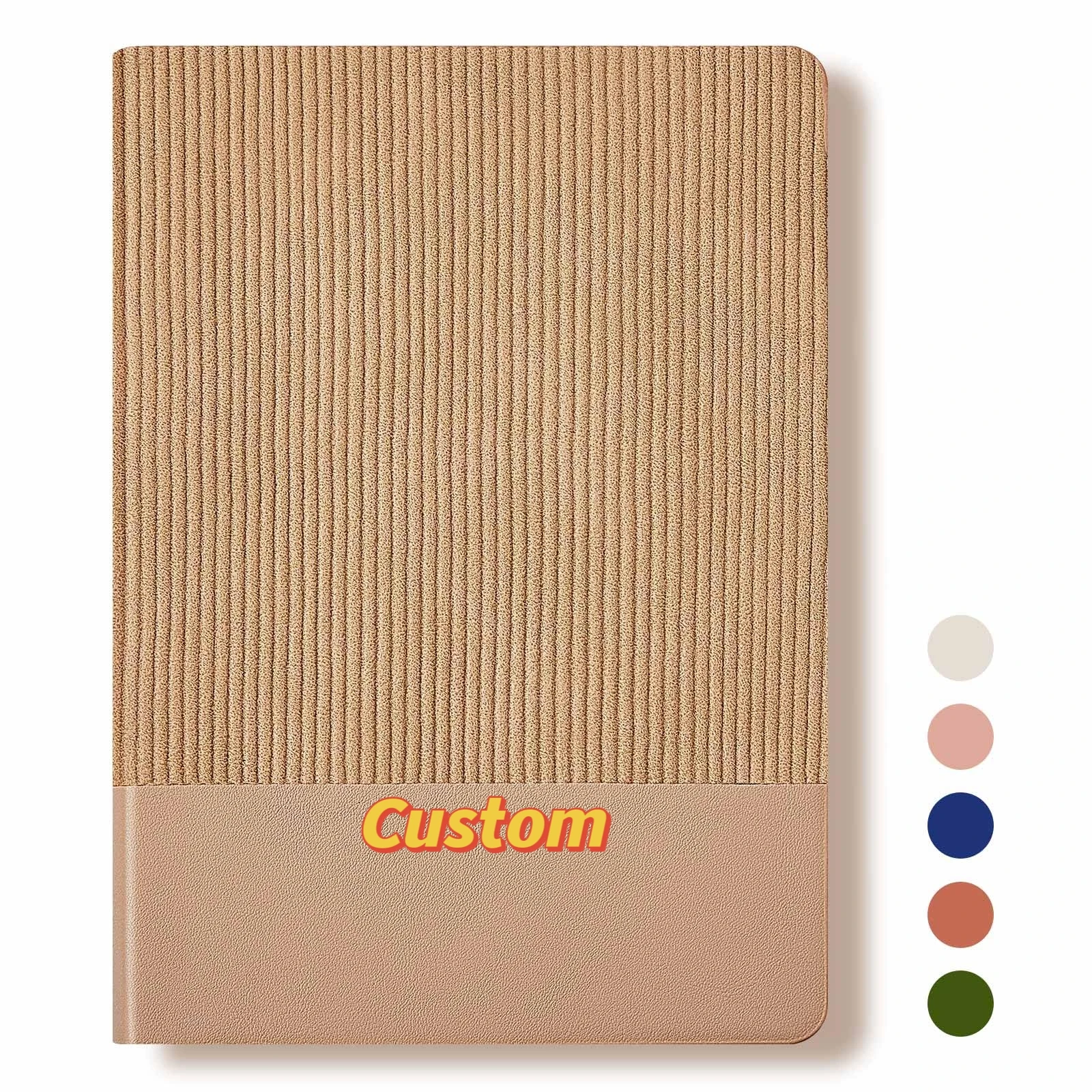 Individually Shrink-wrapped Custom Journal Book Printing Linen Leather to Do List Notepad Lined Laser Engraving Blanks Notebook