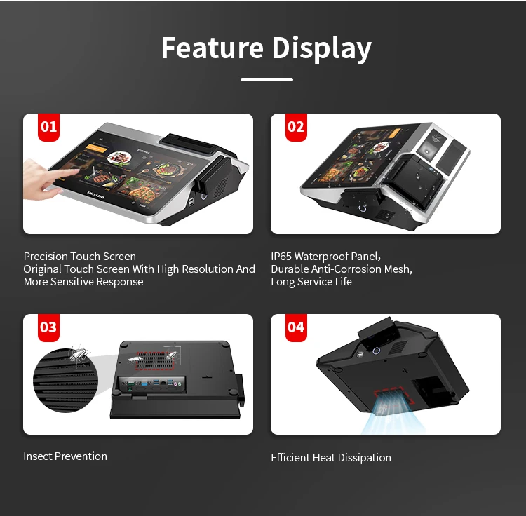 DLSUM-TD Cash Register Windwos&Android OS Mini Pos Terminal Inter Core ...