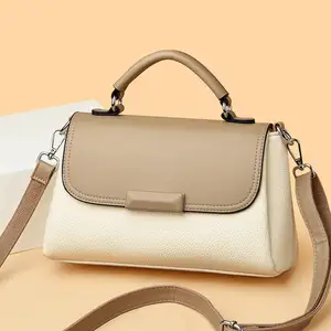 New Fashion Handbags Color Match Light Lady Temperament Shoulder Bags Lady Design Purses Messenger Bags for Ladies