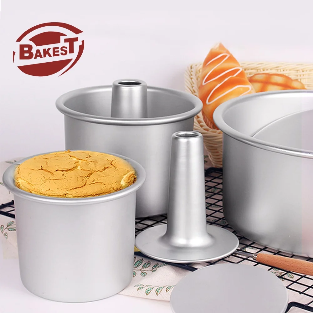 New Food Hollow Round Deep Cake Pan Grade Aluminum Round Deep Hollow Cake Baking PanCake Pans Tool Mold