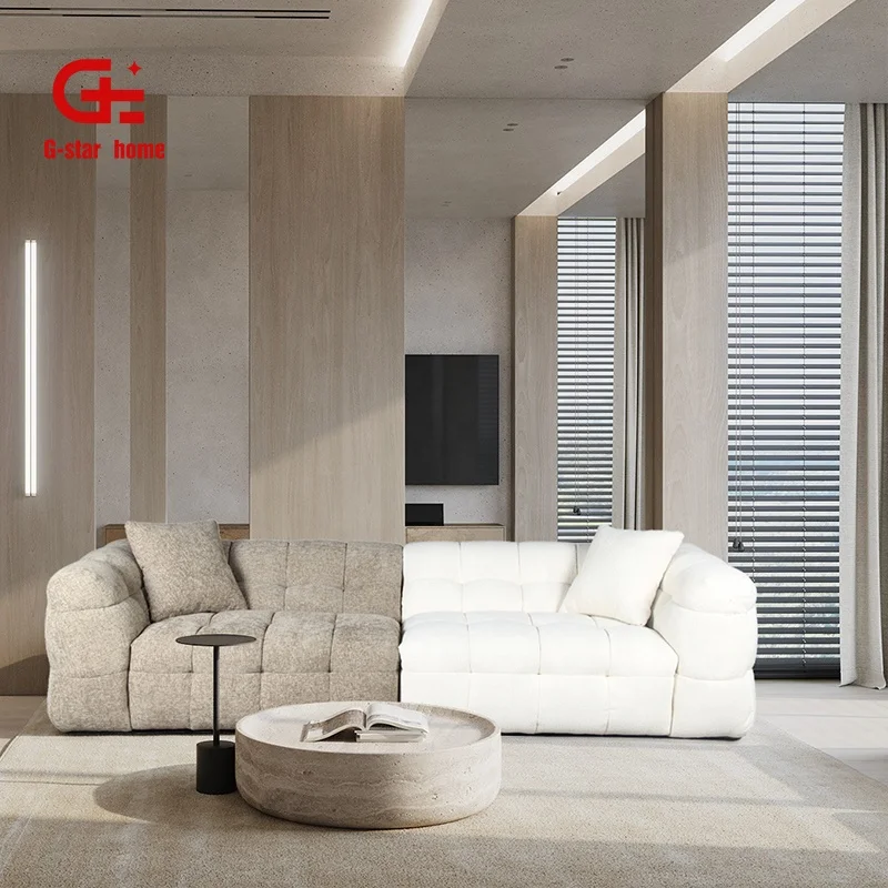 Комплект секционных диванов в скандинавском стиле модульный диван диваны для гостиной 3 места итальянская мебель