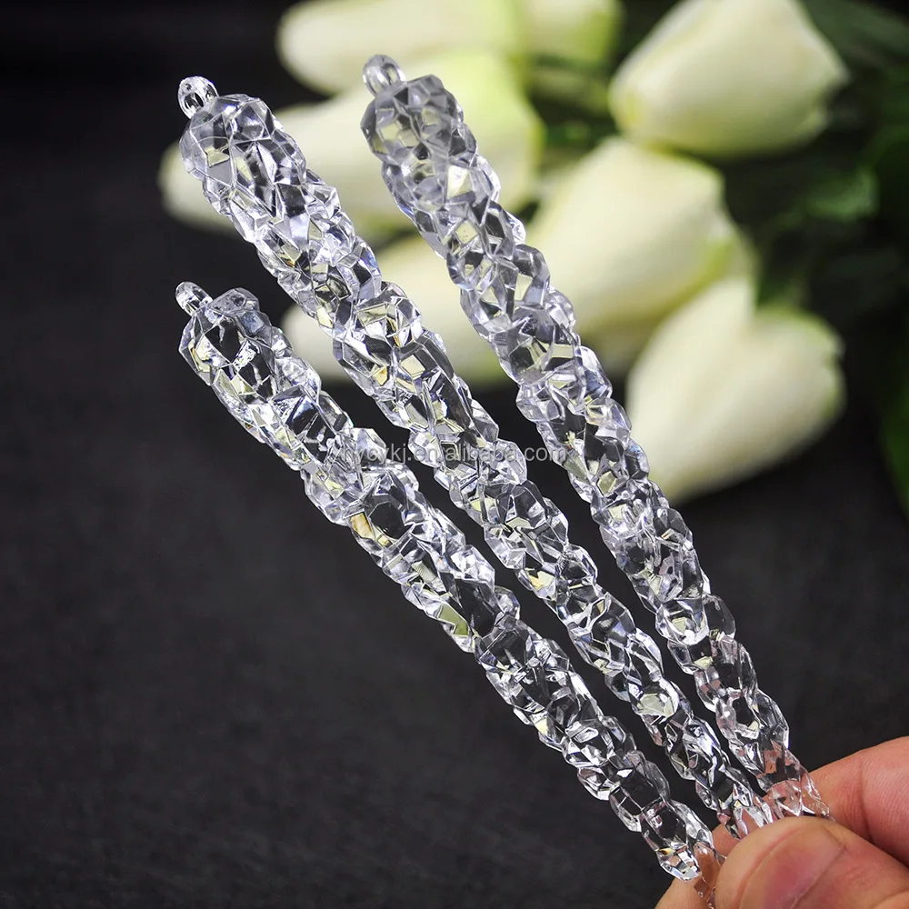 15cm Hanging Christmas Decoration Clear Acrylic Icicle Ornaments Buy