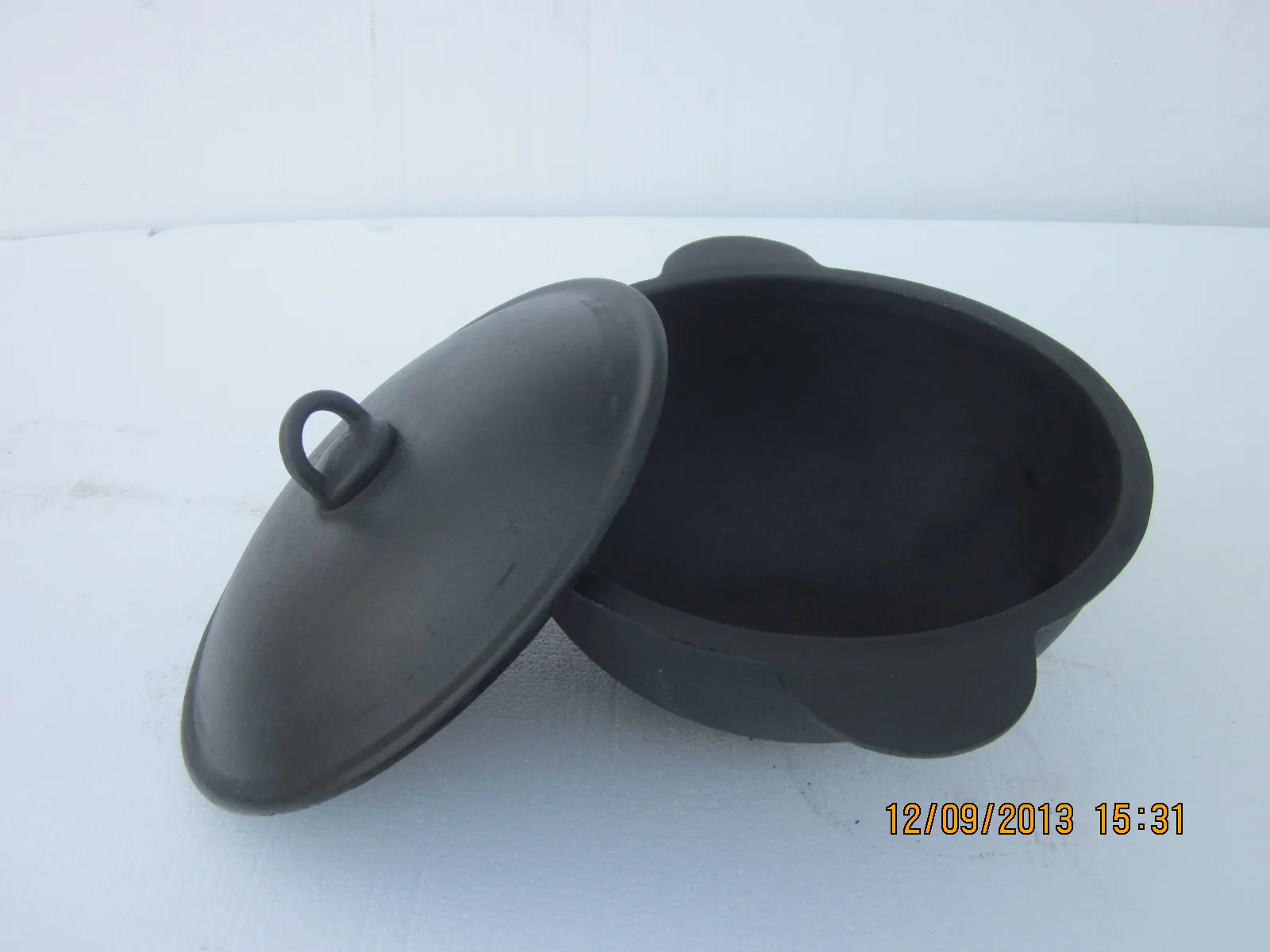 Pentola In Ghisa 15 L Girevole - Calderone Per Campeggio, Gulasch, Forno Olandese