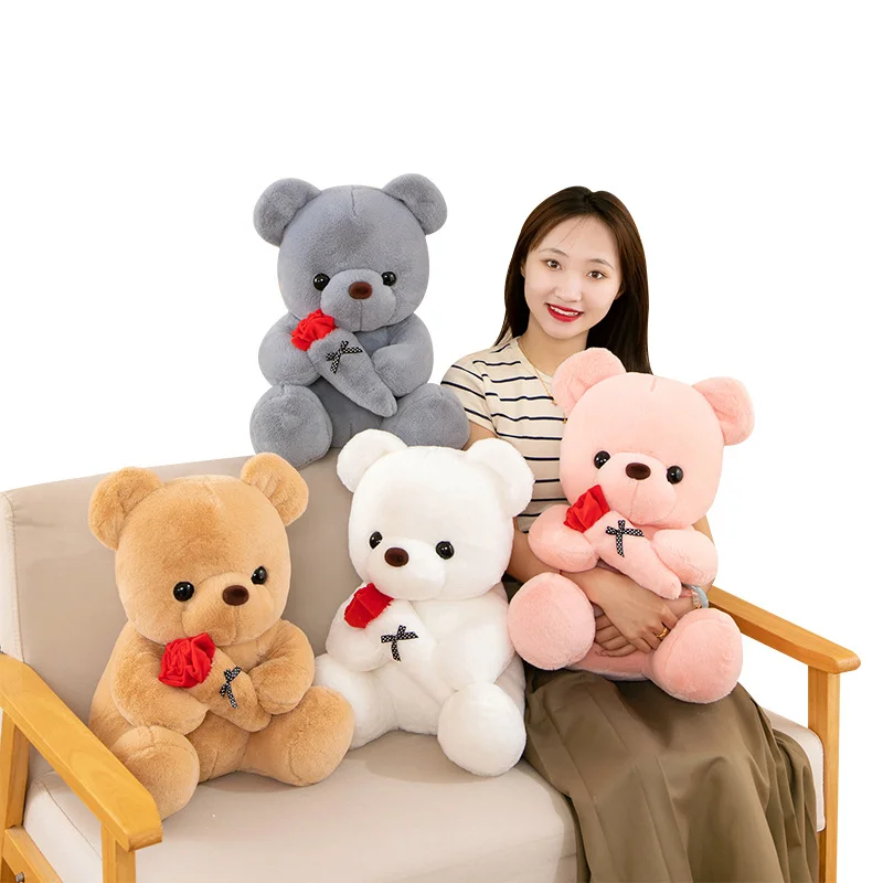 Hina Teddy bear シャンパン色 28cm 限定版 Japanese style teddy bear crepe kimono plush toy Kyoto