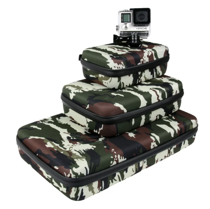 HOSHI CAMO EVA Case Collection Bag Portable Case Anti-shock Protective Box Storage Box For GoPro Action Camera Accessories