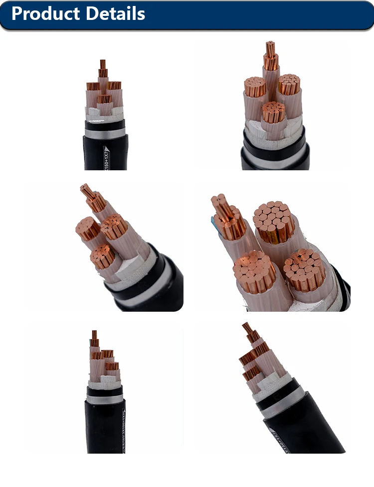 Underground Electrical Wire Armoured Cable 25/35/50/70/95/120mm Low