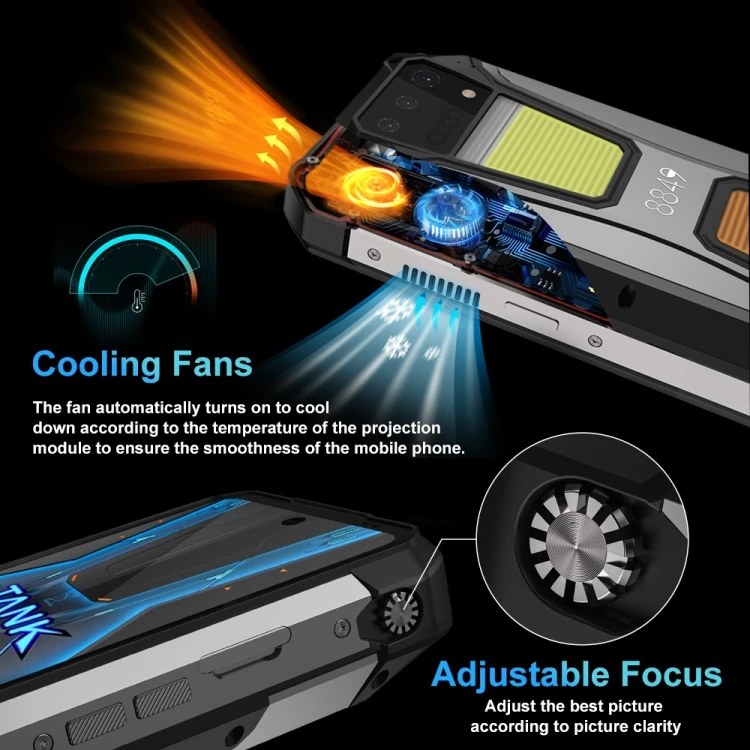 Unihertz 8849 Tank 2 Pro Rugged Phone with Night Vision Projector 