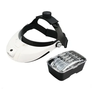 Wholesale Headband Magnifier With LED Lights For Doctor Stamp