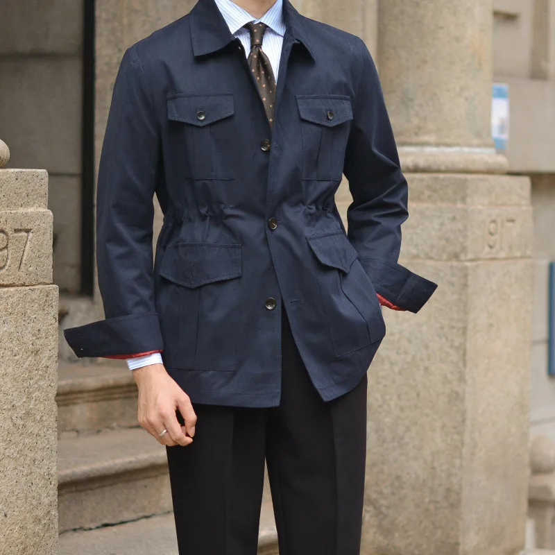 Ameri　CASUAL LIKE CAPA COAT British Style American Casual Workwear Jacket Men's Coat