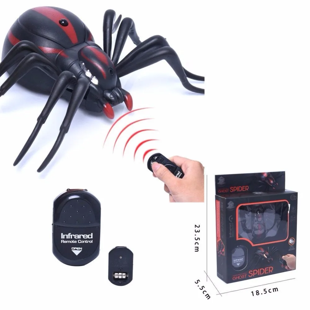 Play Right Infrared Insect Remote Control Electric Black Widow Spider Animal Gld 