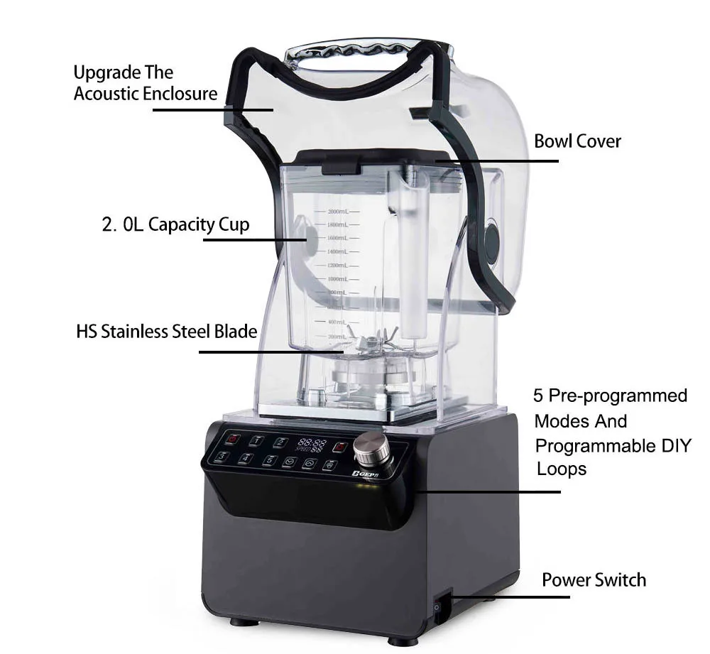 product factory price high speed  big powerful smoothies large commercial blender heavy duty juice fresh juicer mixer-20