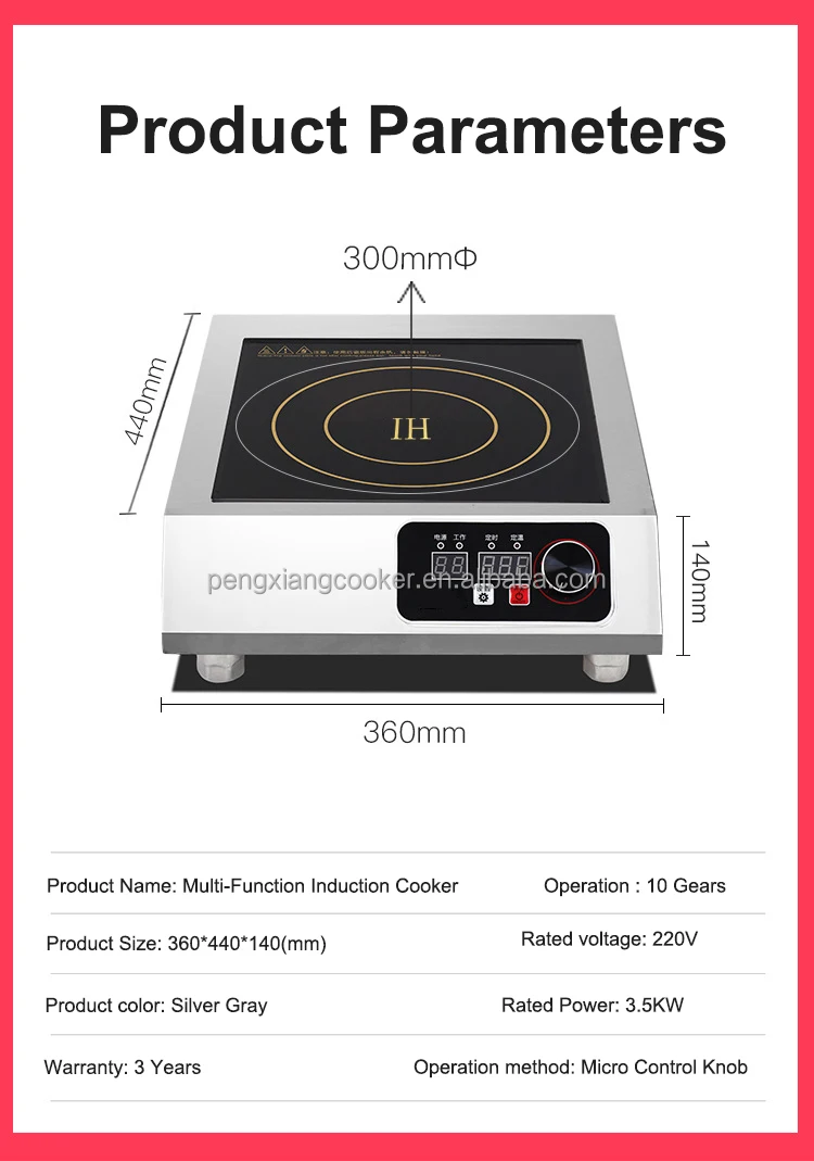 2200w Flat Shape Commercial Individual Build In Hotpot Induction Cooker ...