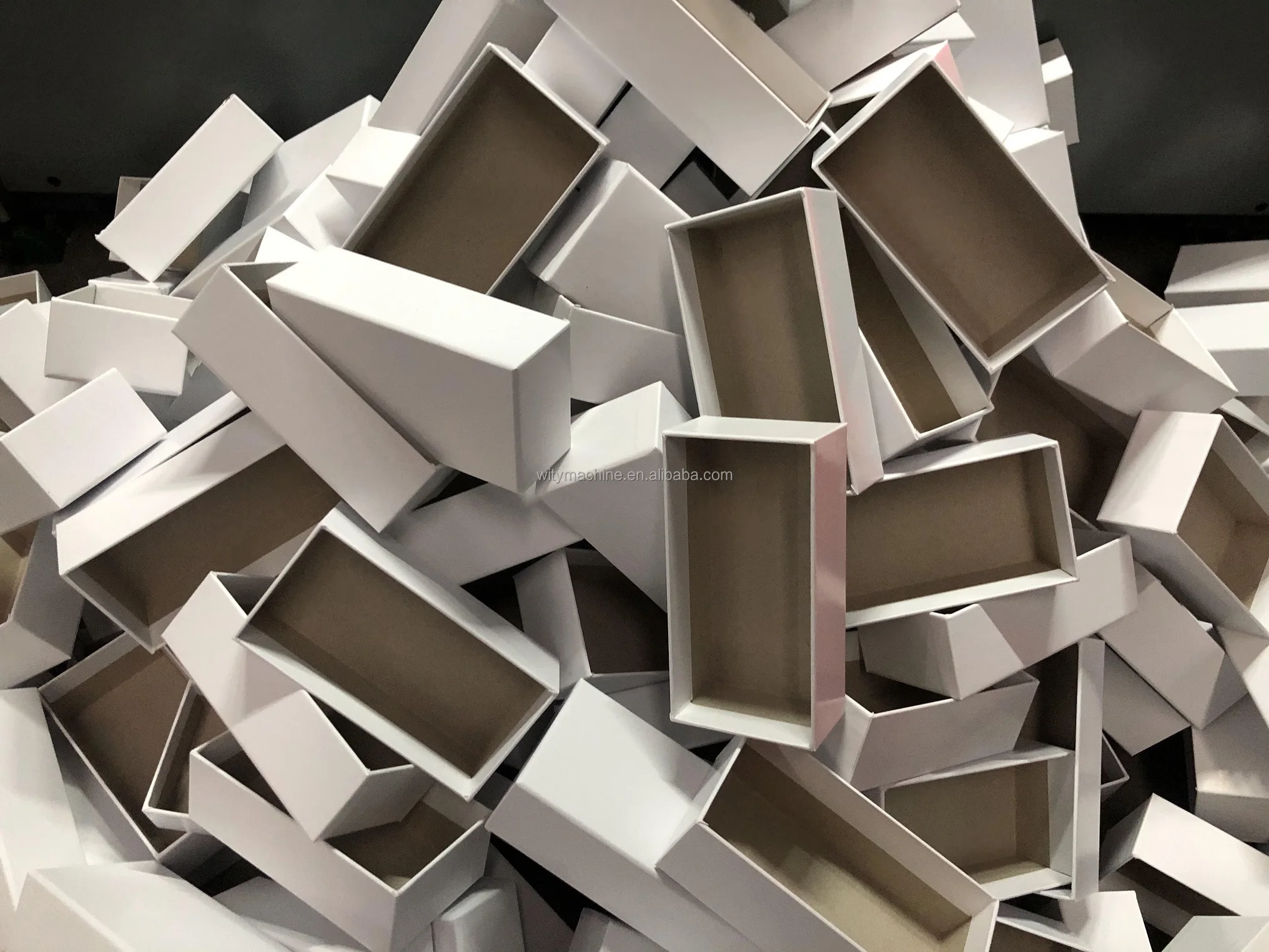 Rigid Box Making Machine with Corner Pasting + Surface Paper Gluing + Box Wrapping