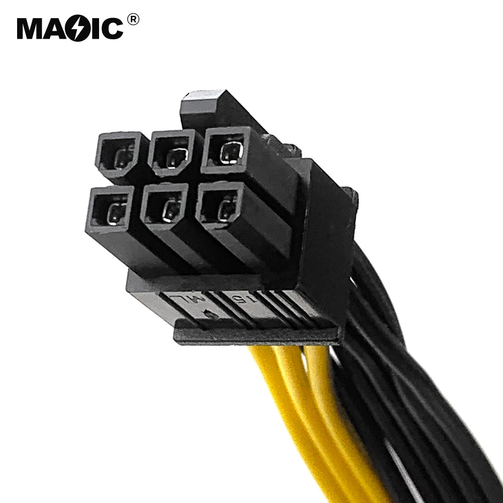 PCI-e 6 Pin Female To Dual 8 Pin (6+2) Male PCI Express Power Adapter - Foto 6