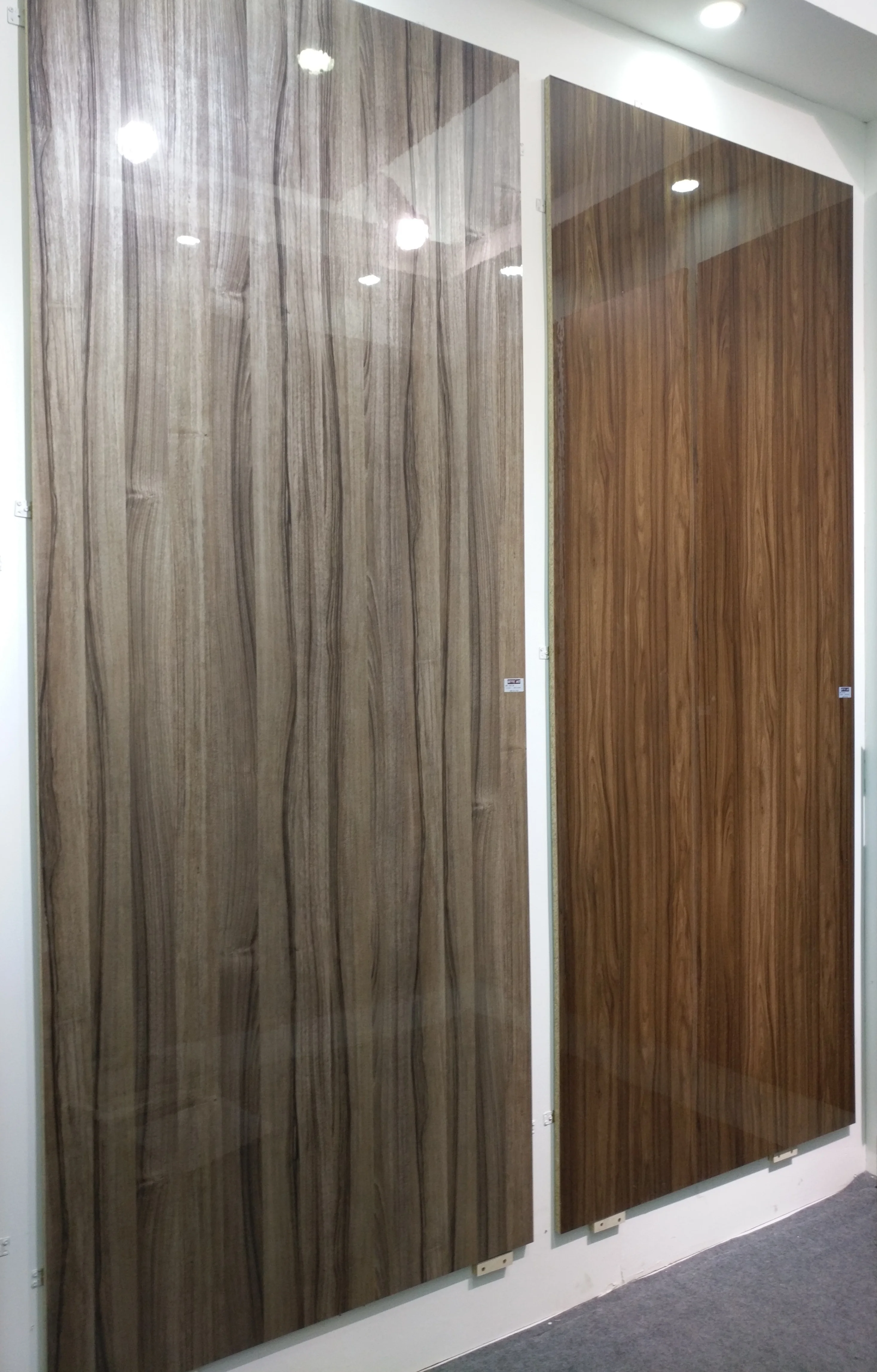 High Gloss Mdf Gloss Wood Grain PET Mdf Board for Home Furniture