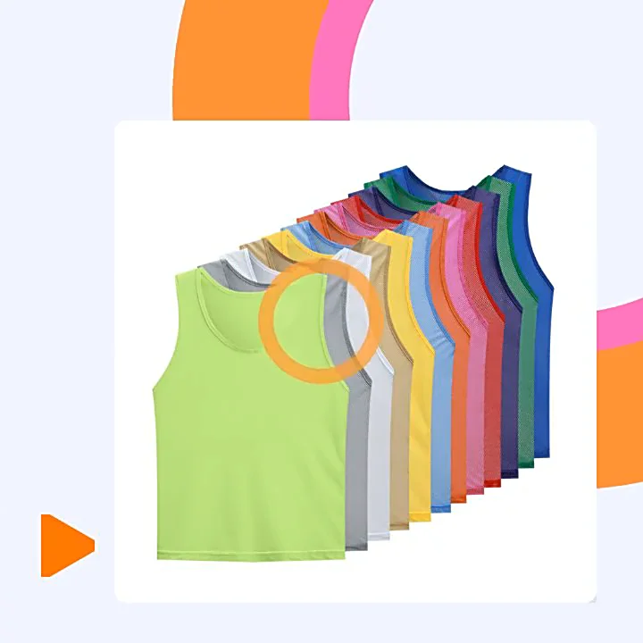 Cheap Custom Sports Mesh Pennies Basketball Football Scrimmage Training