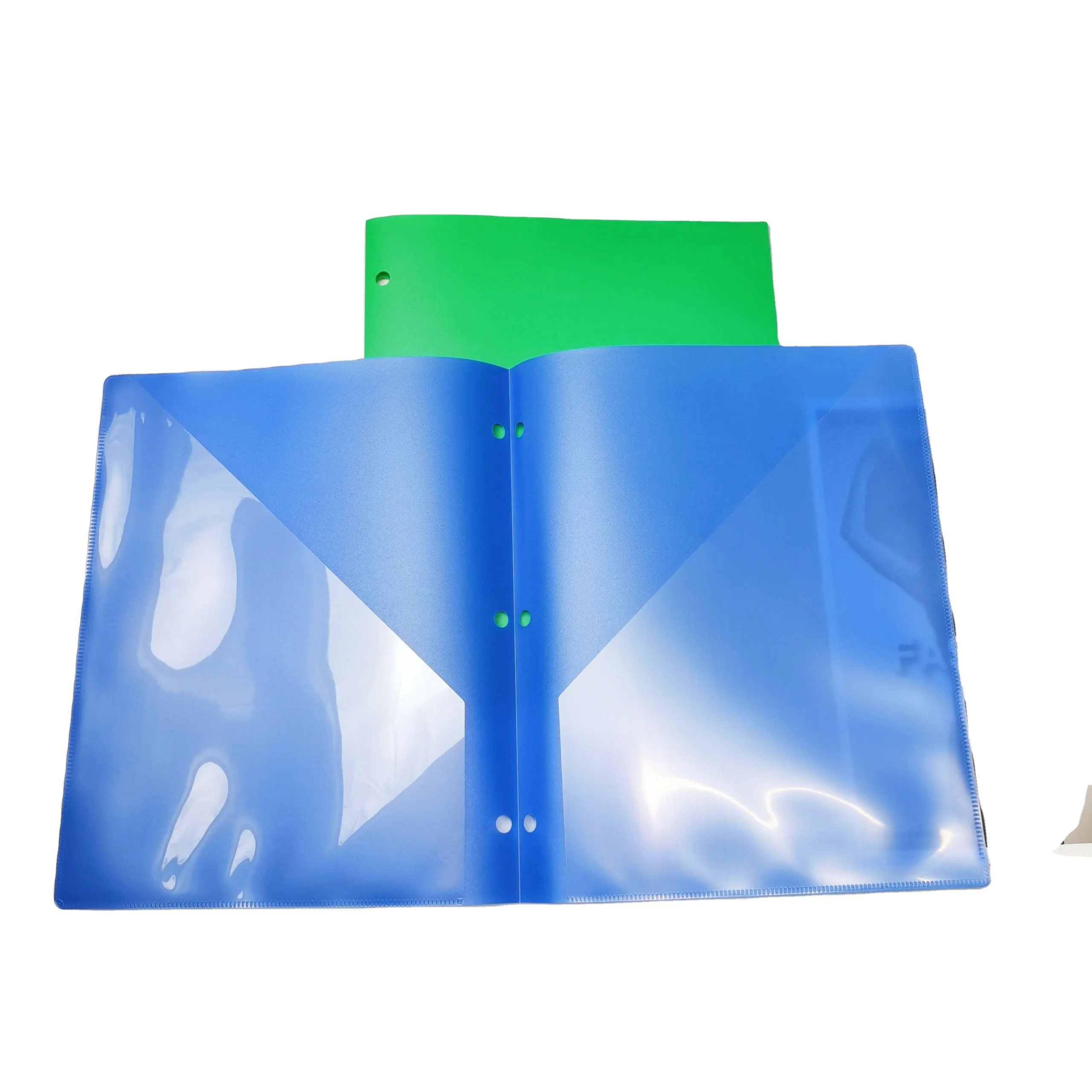 JAM PAPER Plastic 2-Pocket POP Folders - 3 Pack, Purple, 9.5x11.5 Inches, Durable School & Office Folders - View #3