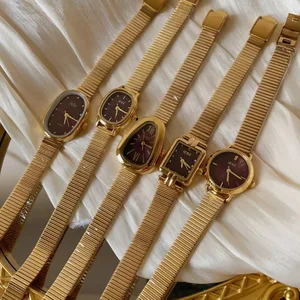 IEKE Retro Ankola Red Series Chain Women Watch High Quality Luxury Quartz Watch for Women Fashion Ladies Watch