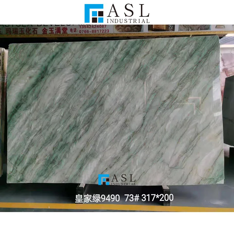 China supplier polished natural green onyx Royal green tile table tops green marmol onyx marble spider floor tiles and slabs