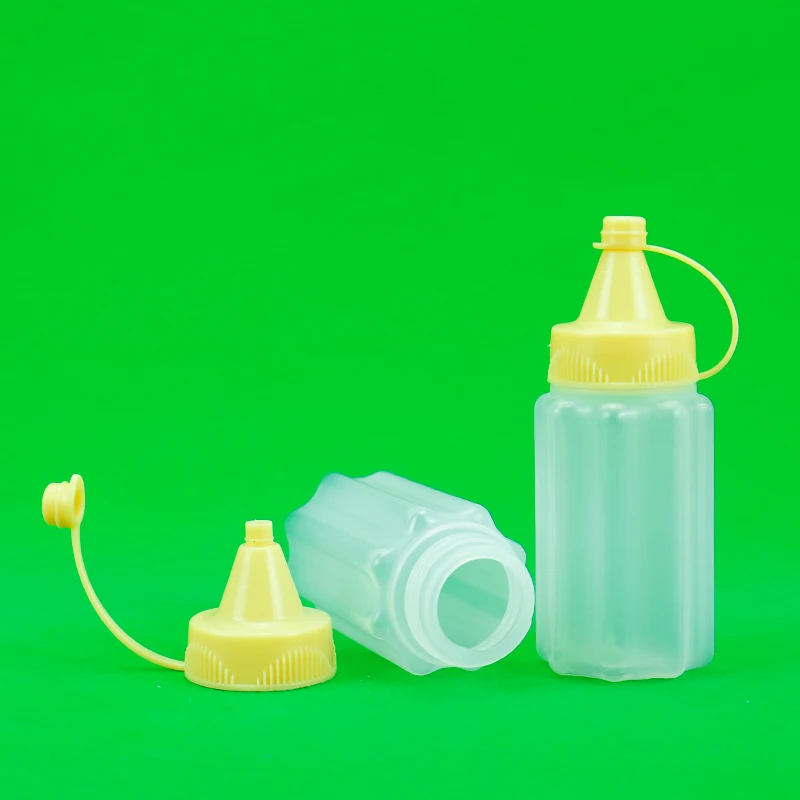 Portable 30ml Mini Dispenser for Ketchup Tomato Mayonnaise Mustard Travel-friendly Small Sauce Squeeze Bottle for Food Packaging