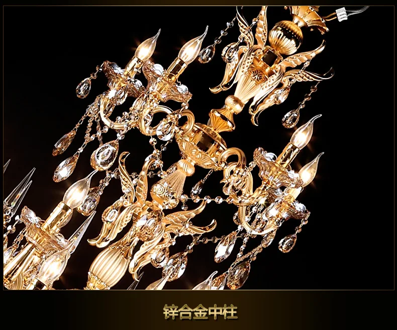 MEEROSEE Luminaire Lustres Lighting Vintage Crystal Chandelier Light Hanging Lamp for Restaurant Kitchen Dining room MD87226