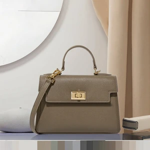 2026 Vintage Premium Leather Single Shoulder Crossbody Bag Fashionable Bohemian Lady Dress Handbag Mobile Phone Compartment for