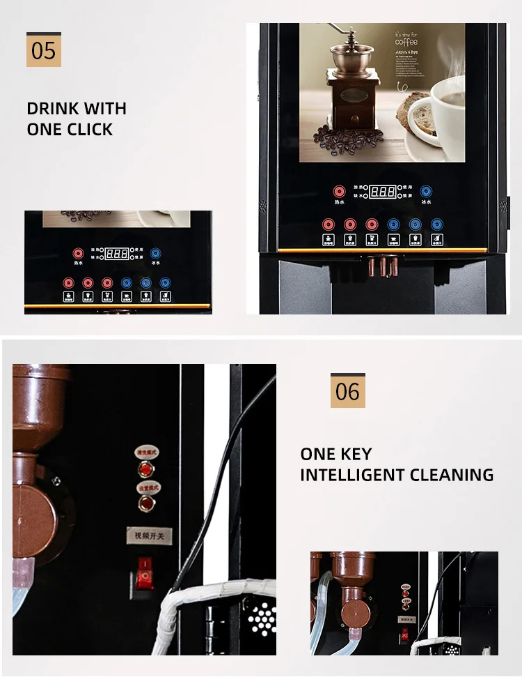 Instant Coffee Machine Commercial Allinone Office Coffee Machine