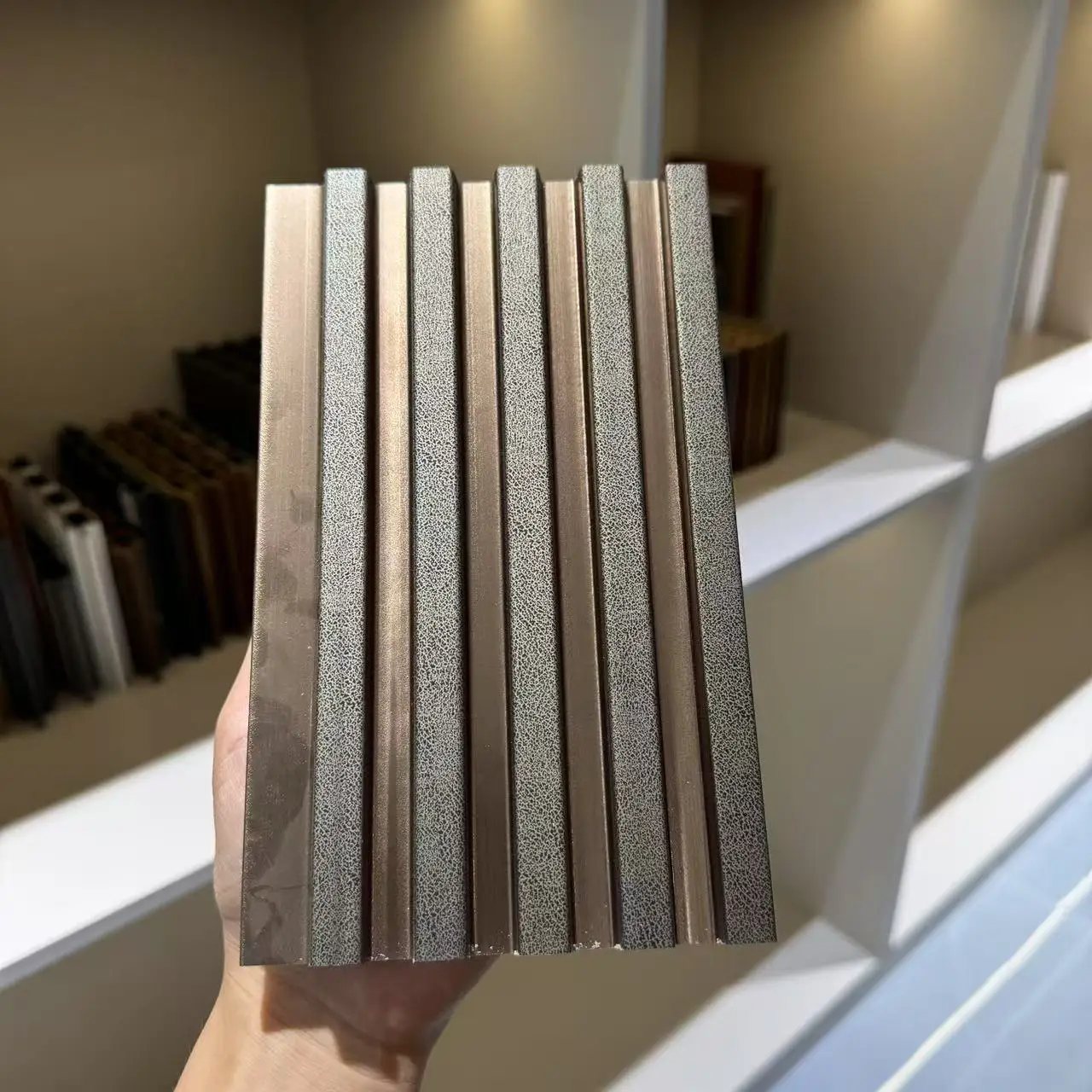 High Quality Easy Installation Modern Design Decorative PS Fluted Wall Panel
