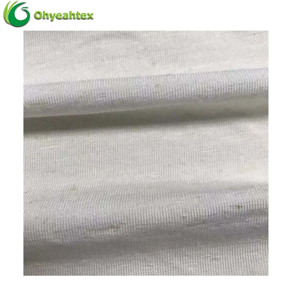 Экологически чистая бамбуковая вискозная льняная 8515 вискозная льняная ткань для женского платья