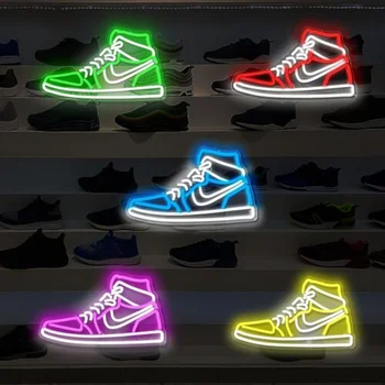Shoe Neon sign USB Led Light Acrylic Transparent Customizable Birthday Party Neon sign Wall Decoration