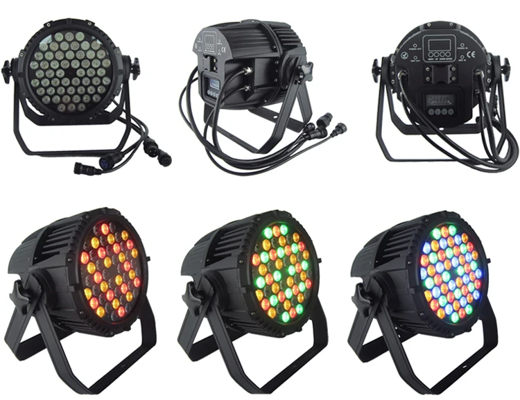 Outdoor Ip65 White Stage Lighting Dmx Waterproof 54*3w Rgbw Led Par Can