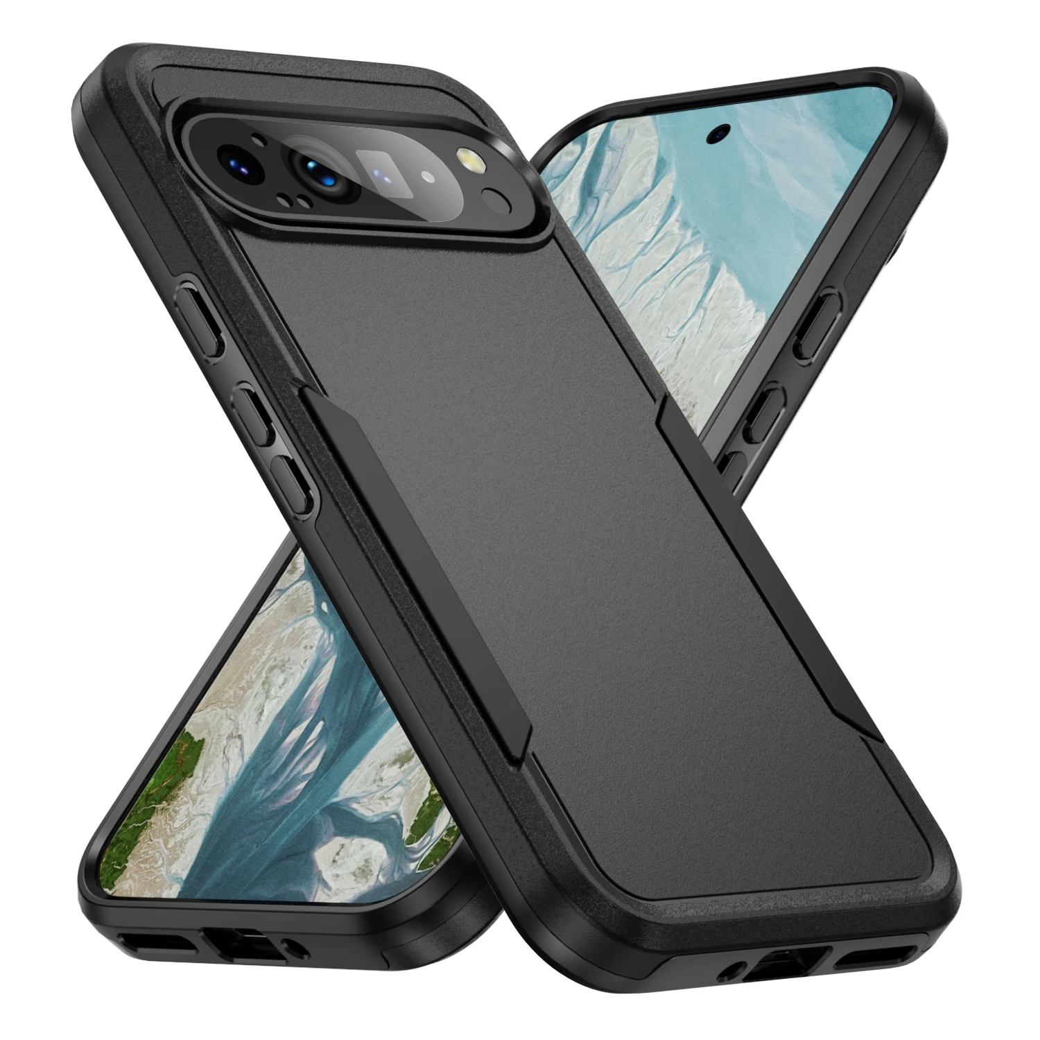 Heavy-Duty Rugged Case For Google Pixel 9 Pro XL / 9 / 9A – Dual Layer, Shockproof, PC+TPU