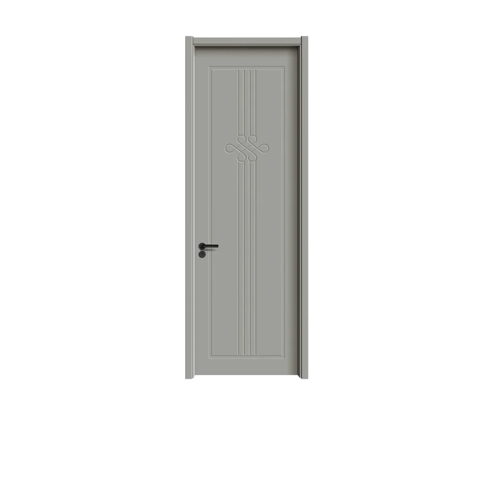TNB Modern Design Eco-Coated Solid Rubber Wood Door Scratch-Resistant Sound Insulated for Home Hotel Interiors Finished Bedrooms