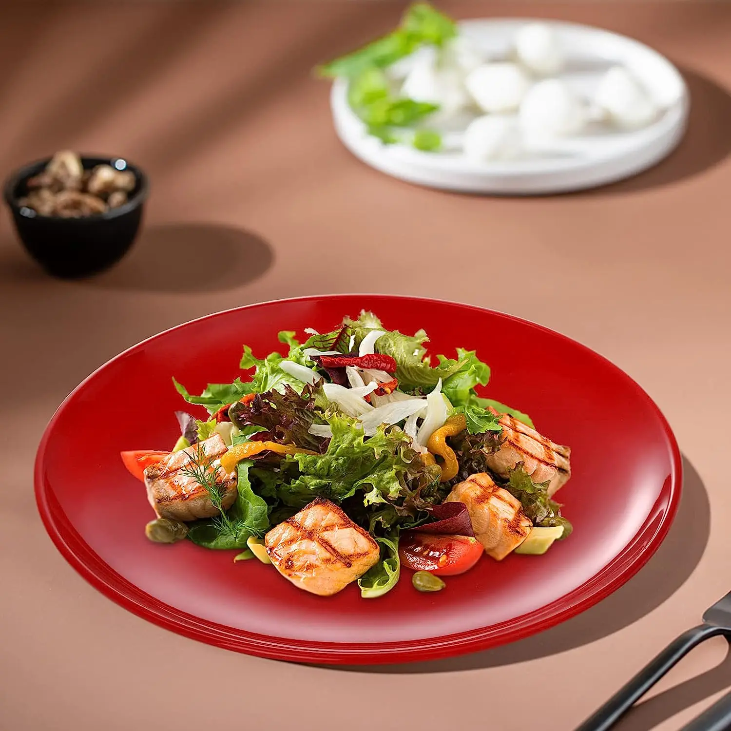 Multi Color Melamine Deep Dinner Plate Oval Plate Dish Dinner Tableware  CLASSIC Factory Unbreakable Plastic for Restaurant 6-10