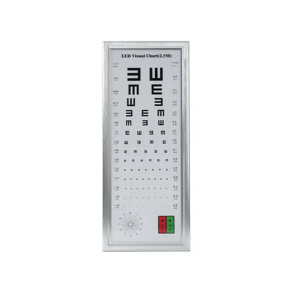 Ophthalmic Vision Test Snellen's Chart English Snellen Led Digital Eye Chart