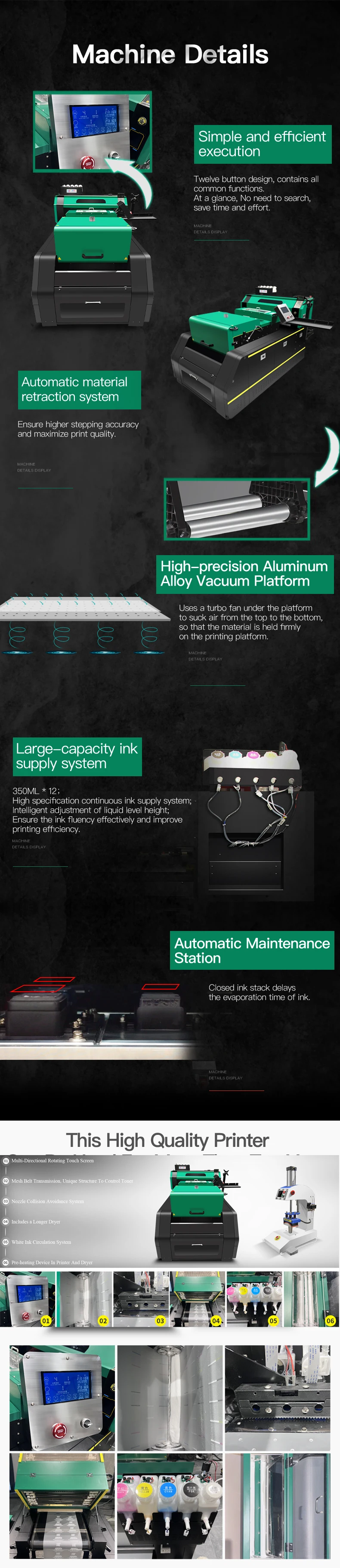 Factory Direct Sale MT-DTF 40 i3200 DTF Printer Printing System for Custom Apparel Printing