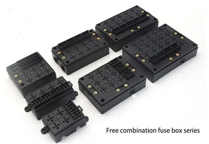 New Free Combination 12v/24v Universal Waterproof 3 Way Fuse And Relay ...