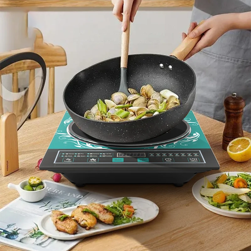 С двигателем внутреннего сгорания STAR 2200W с украшением в виде кристаллов высокой температурой варочная плита ST-9674-L устойчивостью портативный