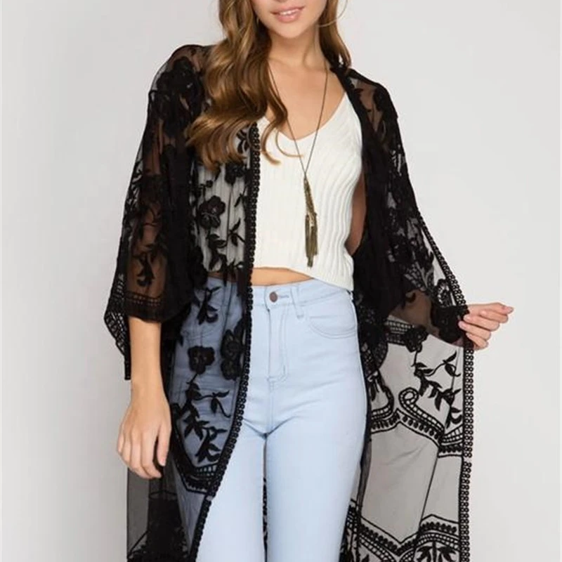 R136 Beach Cover Up Floral Bohemia 