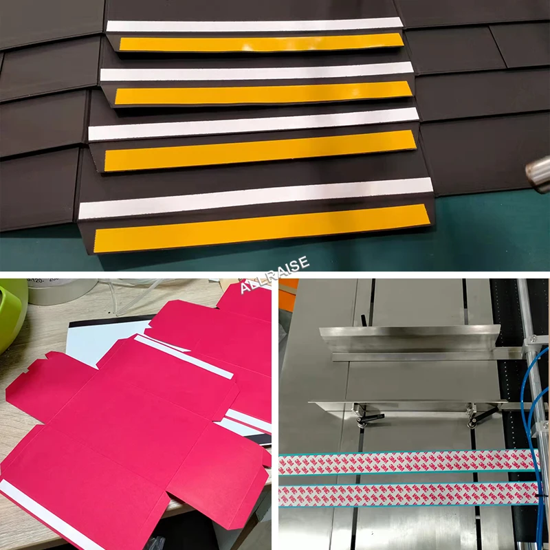 High Speed Paper Metal Cloth Double Side Tape Applicator Duct Tape Pasting Machine