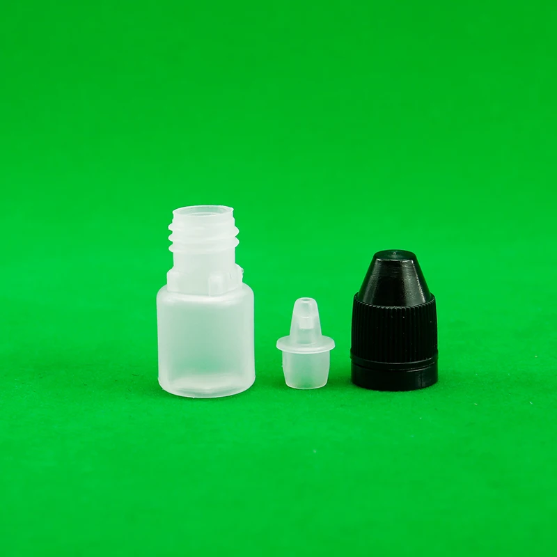 Plastic Dropper Bottle PET Body Material for Hair Oil Dye Remover Mini PE Wholesale Empty White Cosmetic Screen Printing 2500