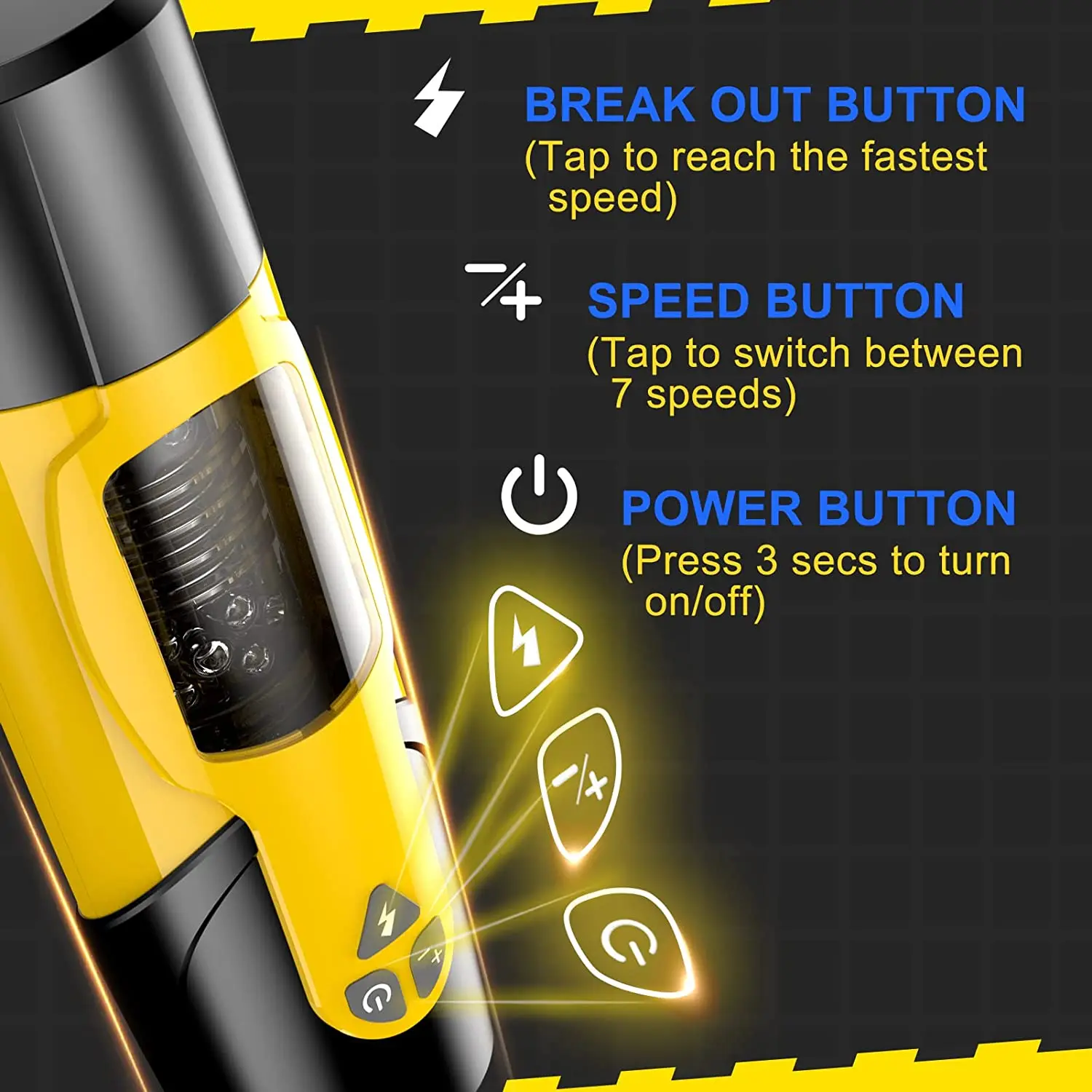 Automatic Male Masturbator Male Masturbators Cup with 7 Thrusting &  Rotating Modes for Penis Stimulation Electric Pocket Pussy